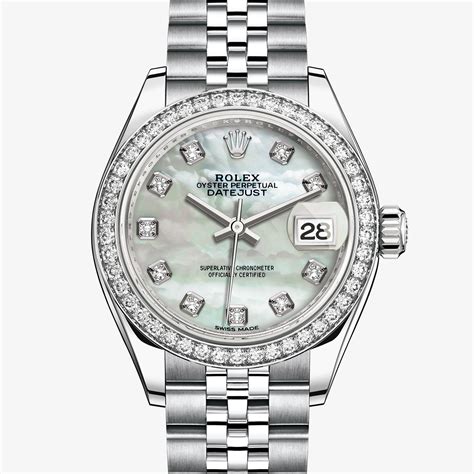 rolex datejust lady usato offerte acciaio e oro bianco oyster|Orologi Rolex Lady.